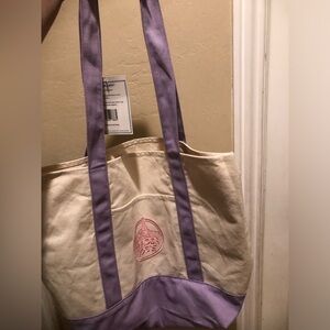 New large Lavender Trader Joe’s tote bag